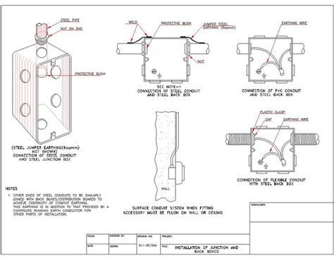 junction box drawing|junction box detail drawing.